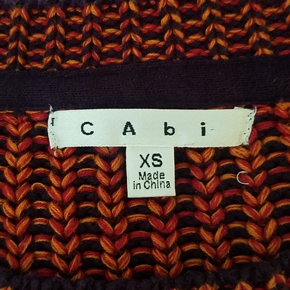 CAbi 891 Melange Lava Striped Pullover Sweater - Picture 6 of 6